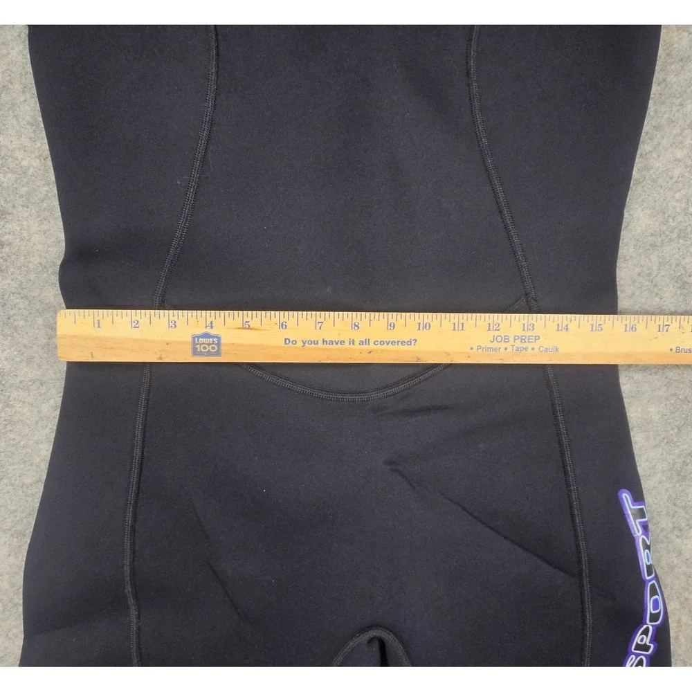 NeoSport 3/2mm Full Body Wetsuit Black Purple Size 12 Surfing Diving Snorkeling